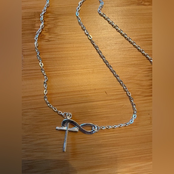 Infinity Cross Necklace - Picture 2 of 2